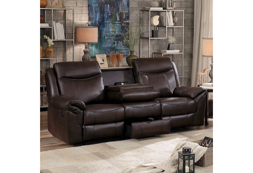 8206 Reclining Sofa by Homelegance Furniture at Del Sol Furniture