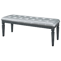 Glam Bench with Crystal Button Tufting