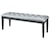 Homelegance Furniture Allura Glam Bench with Crystal Button Tufting