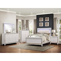 Glam Queen LED Lit Bedroom Group