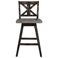 Counter height swivel barstool