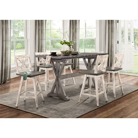 7-Piece Counter Height Dining Set