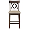 Homelegance Furniture Balin Double X-Back Counter Height Chair