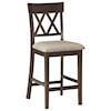 Homelegance Furniture Balin Double X-Back Counter Height Chair