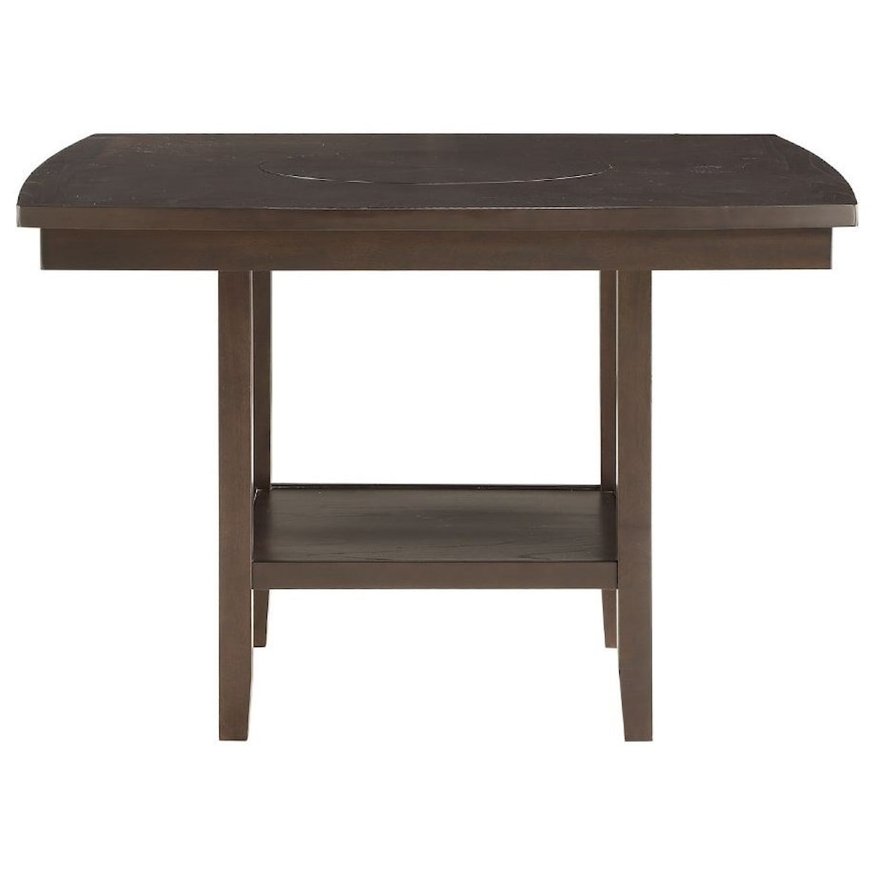 Homelegance Balin Counter Height Table with Lazy Susan