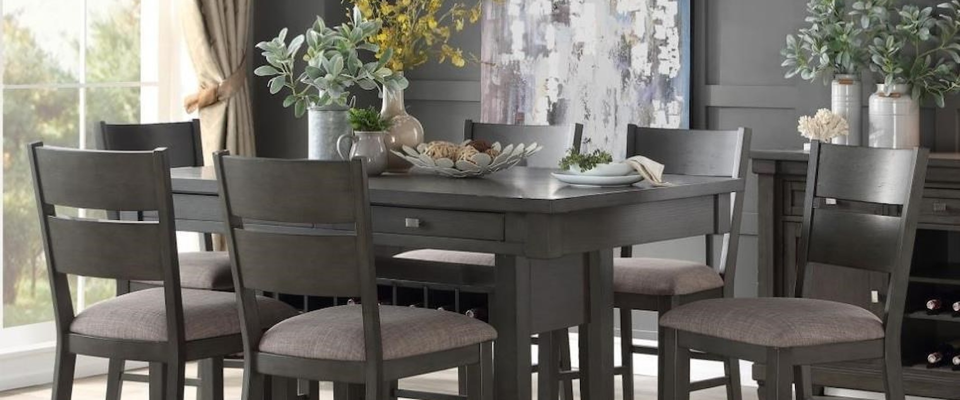 7-Piece Counter Height Dining Set