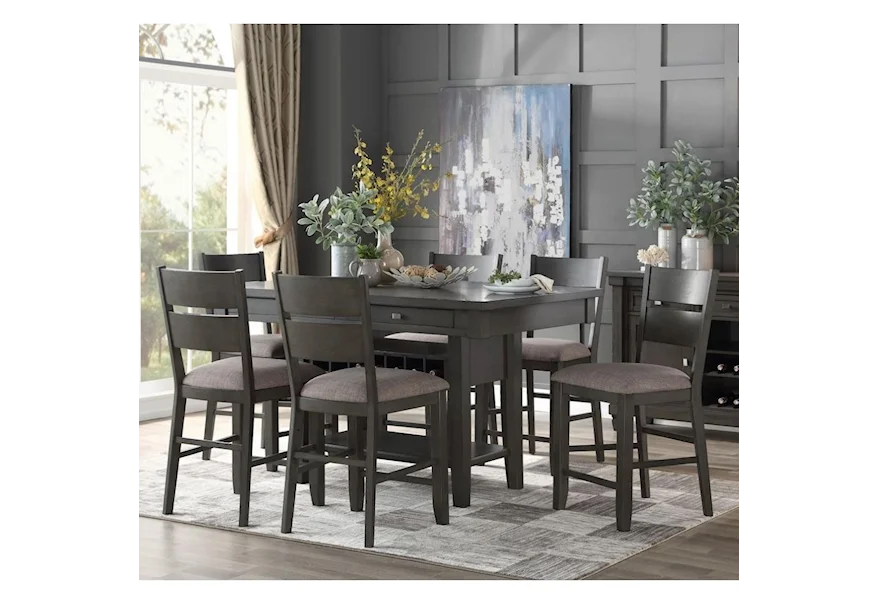 Baresford 7-Piece Counter Height Dining Set by Homelegance at Z & R Furniture