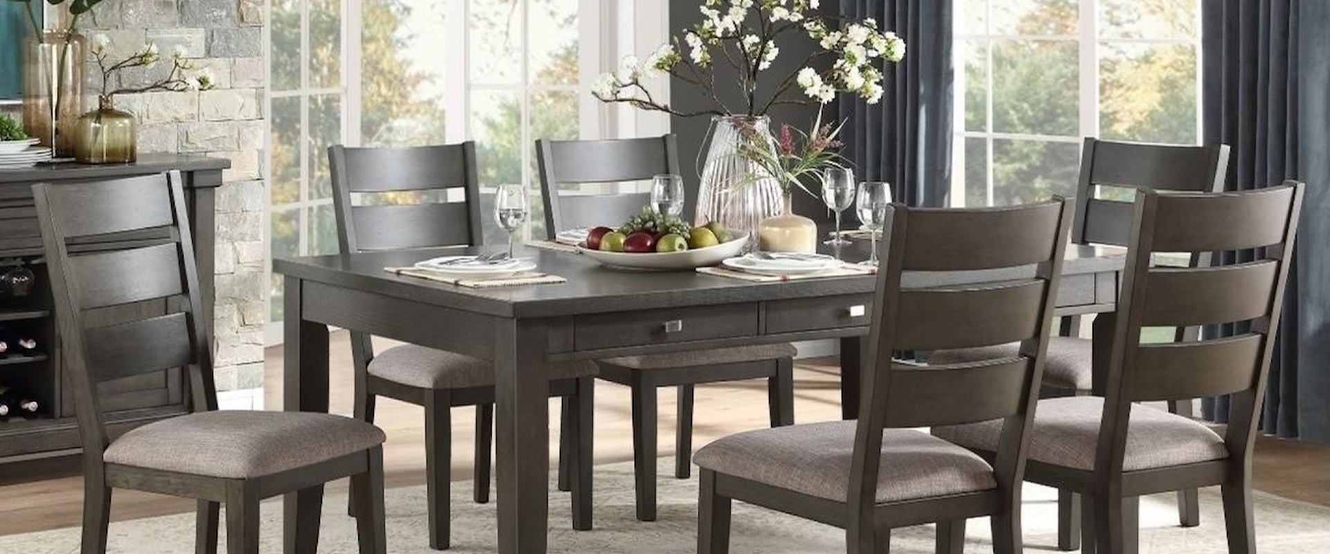 7-Piece Table and Chair Set