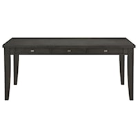 Transitional 6-Drawer Dining Table