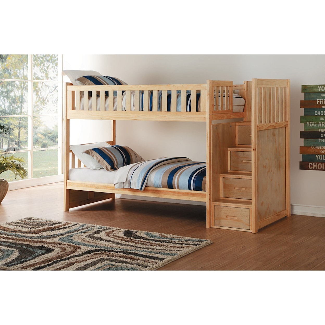 Homelegance Bartly Twin/Twin Bunk Bed