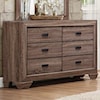 Homelegance Furniture Beechnut Modern 6-Drawer Dresser