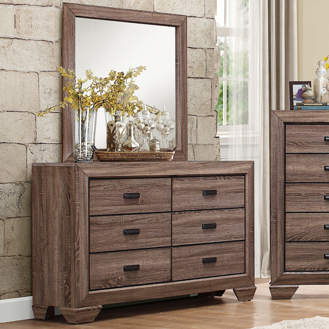 Homelegance Furniture Beechnut Modern 6-Drawer Dresser