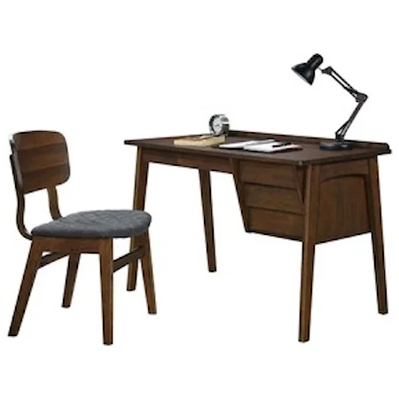 Contemporary 3-Drawer Writing Desk and Chair