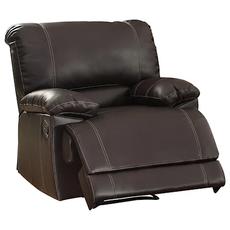 Reclining Chair with Pillow Arms