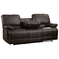 Double Reclining Sofa with Drop-Down Cup Holders