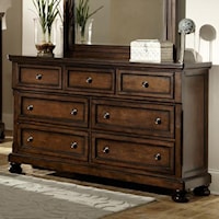 Transitional 7 Drawer Dresser