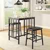 Homelegance Furniture Edgar 3-Piece Table & Chair Set