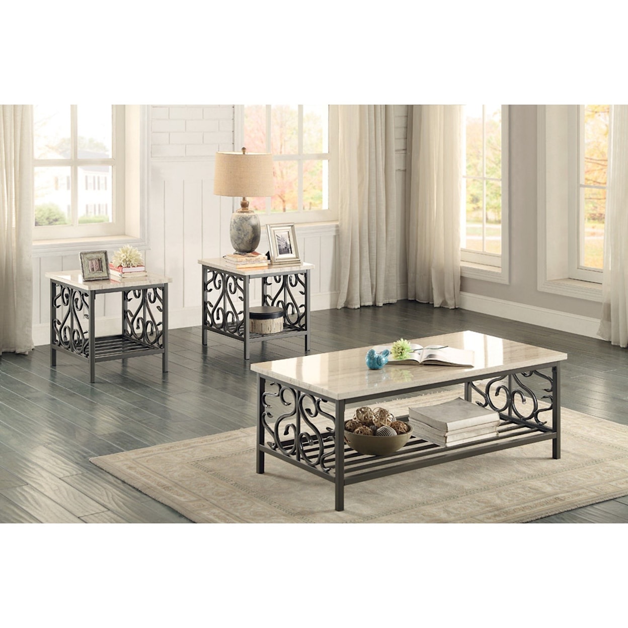 Homelegance Fairhope 3Pc Occasional Table Group