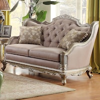 Love Seat with Jewel Tufting