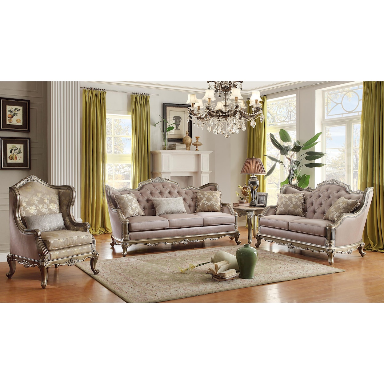 Homelegance Fiorella Love Seat