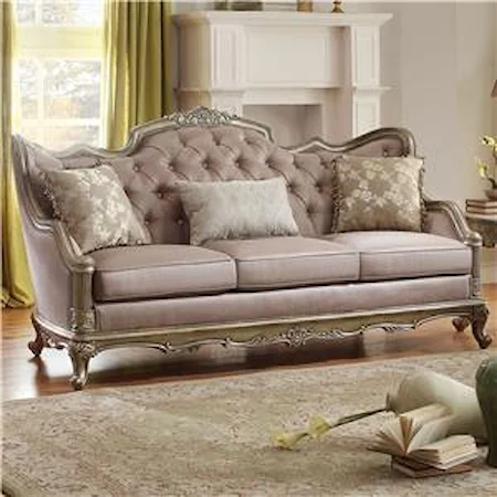 Sofa with Jewel Tufting