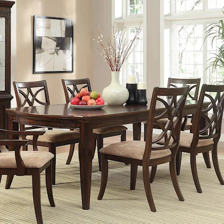 Rectangular Dining Table with Tapered Legs