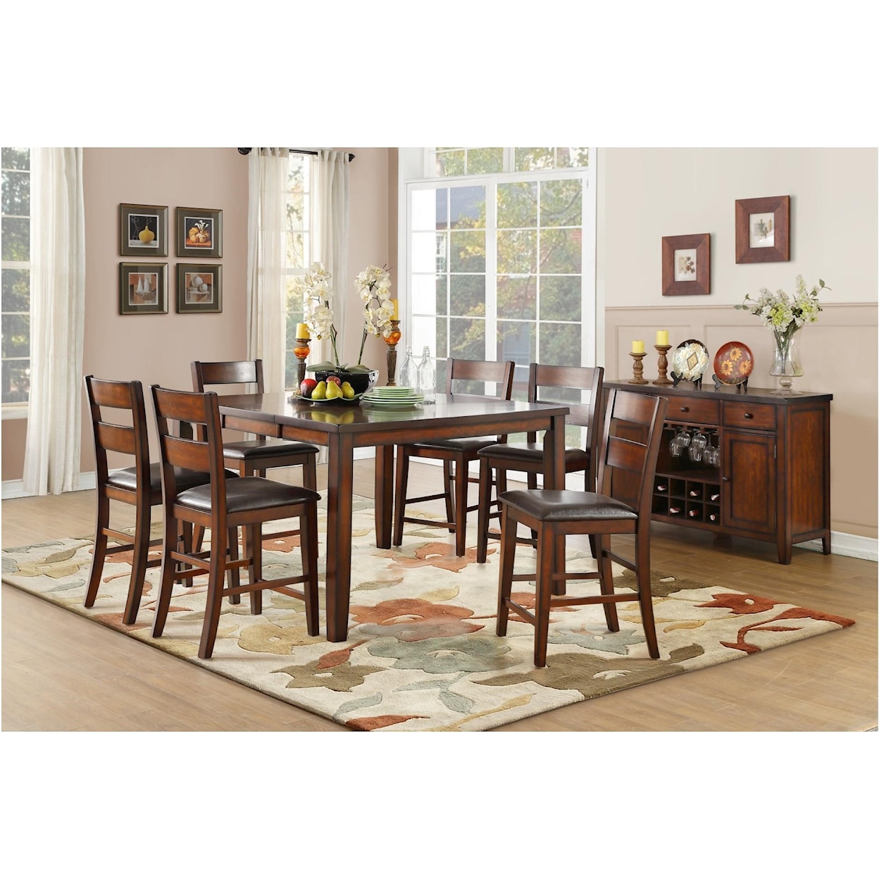 Homelegance Furniture Mantello Counter Height Table