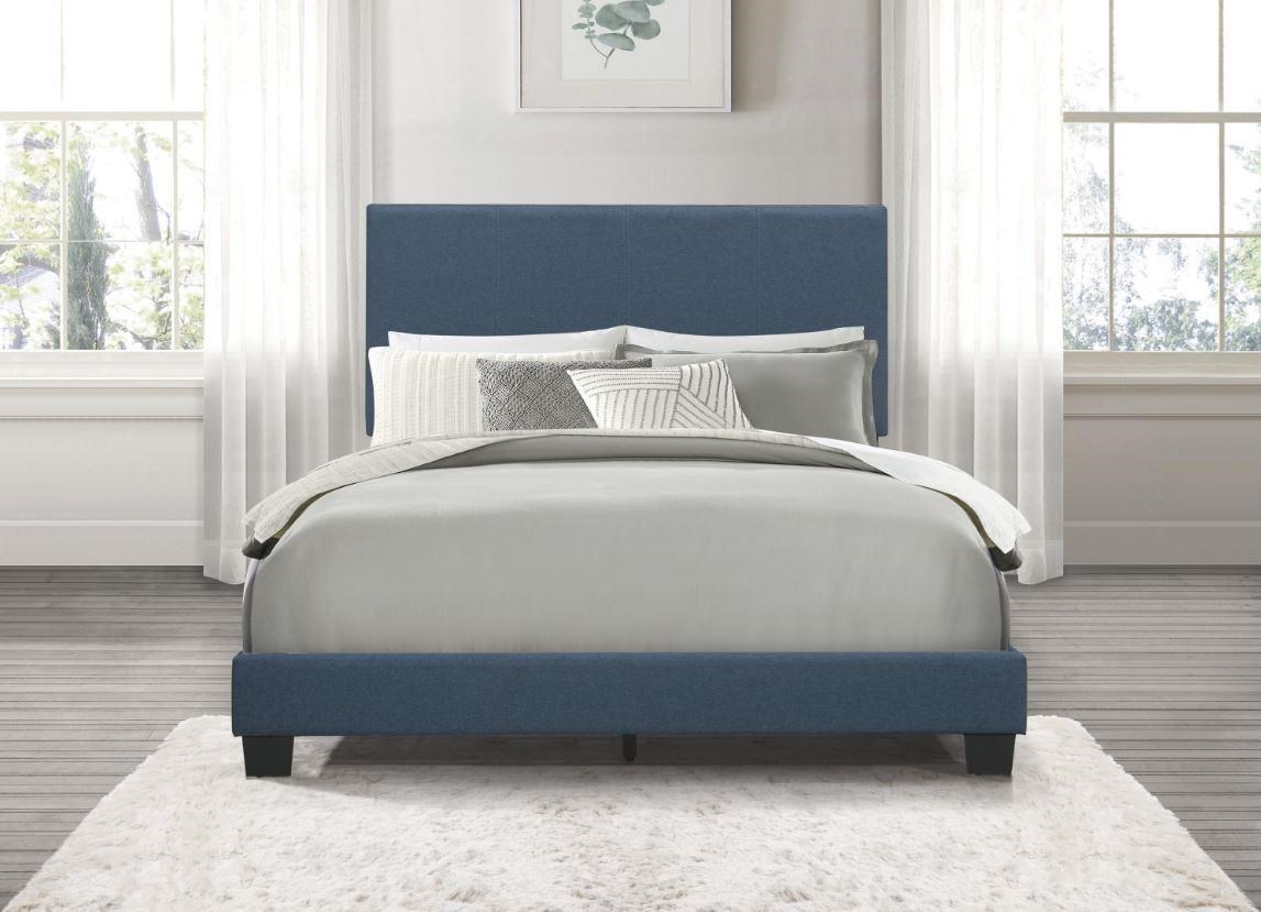 Homelegance Furniture Nolens 1660BUEF1 Full Bed in a Box Blue Del