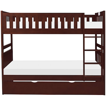 Twin Over Twin Trundle Bunk Bed