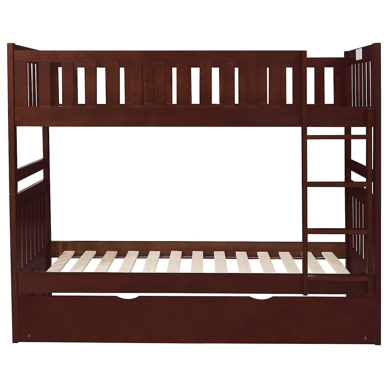 Homelegance Furniture Discovery Twin Over Twin Trundle Bunk Bed