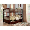 Homelegance Furniture Discovery Full Over Full Storage Bunk Bed