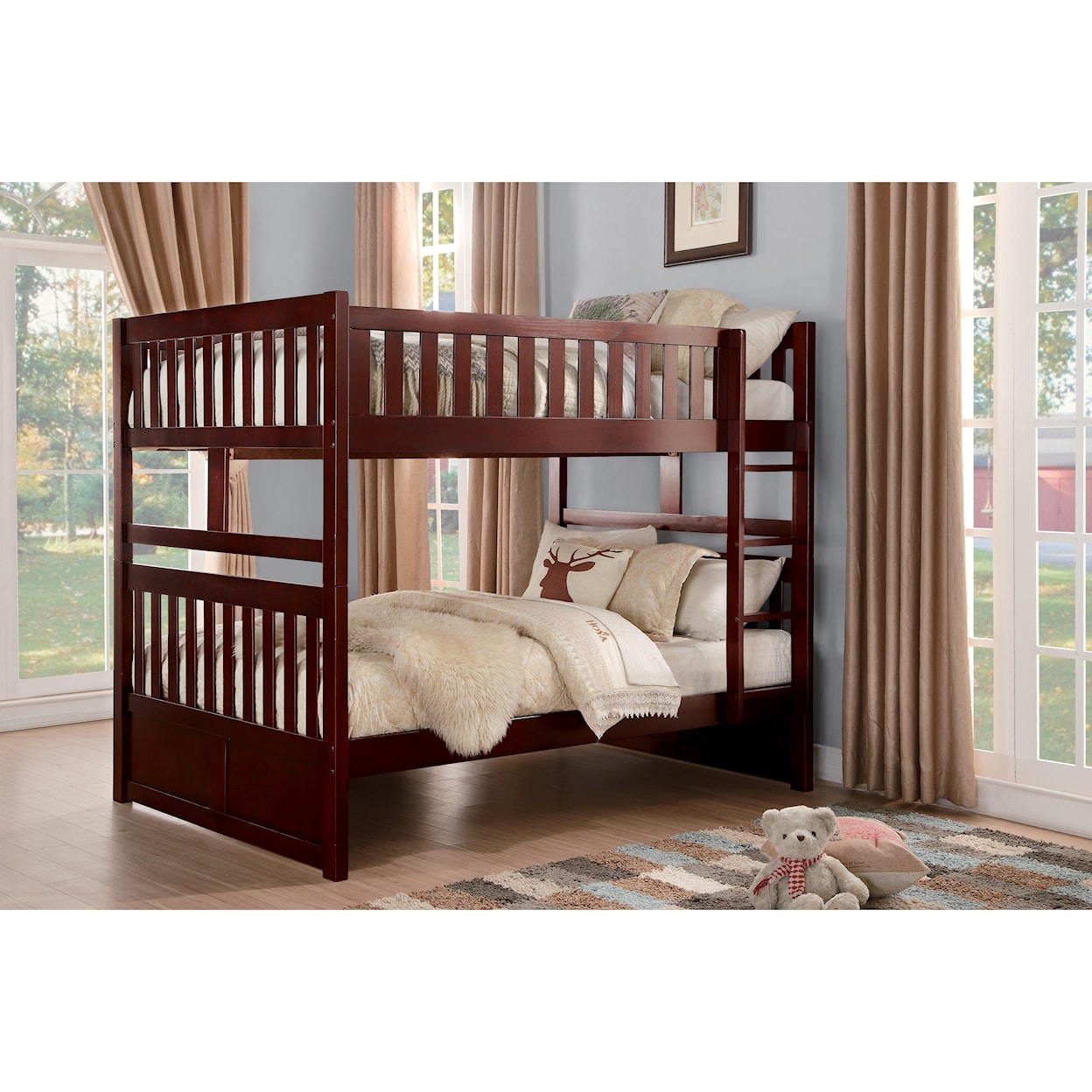 Homelegance Furniture Discovery Full Over Full Bunk Bed