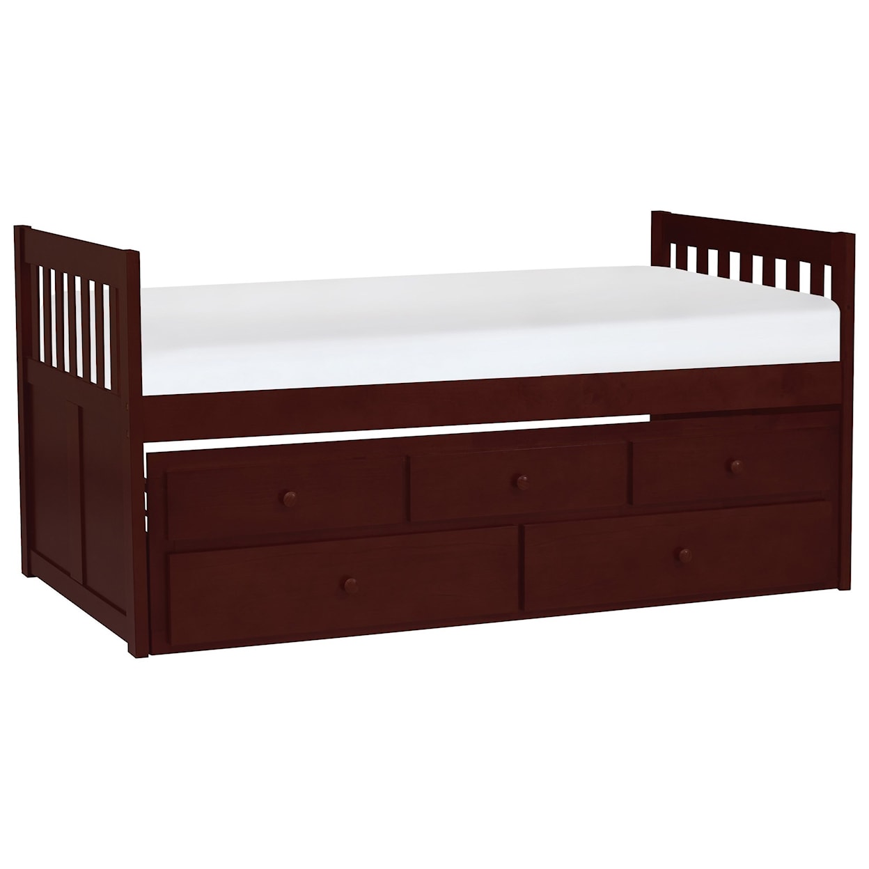 Homelegance Furniture Discovery Twin Captain's Bed