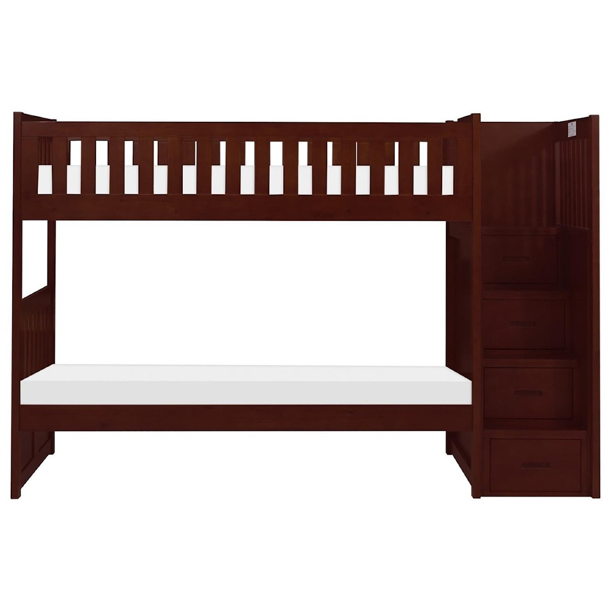 Homelegance Furniture Discovery Twin Over Twin Bunk Bed