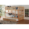 Homelegance Bartly Full Over Full Trundle Bunk Bed