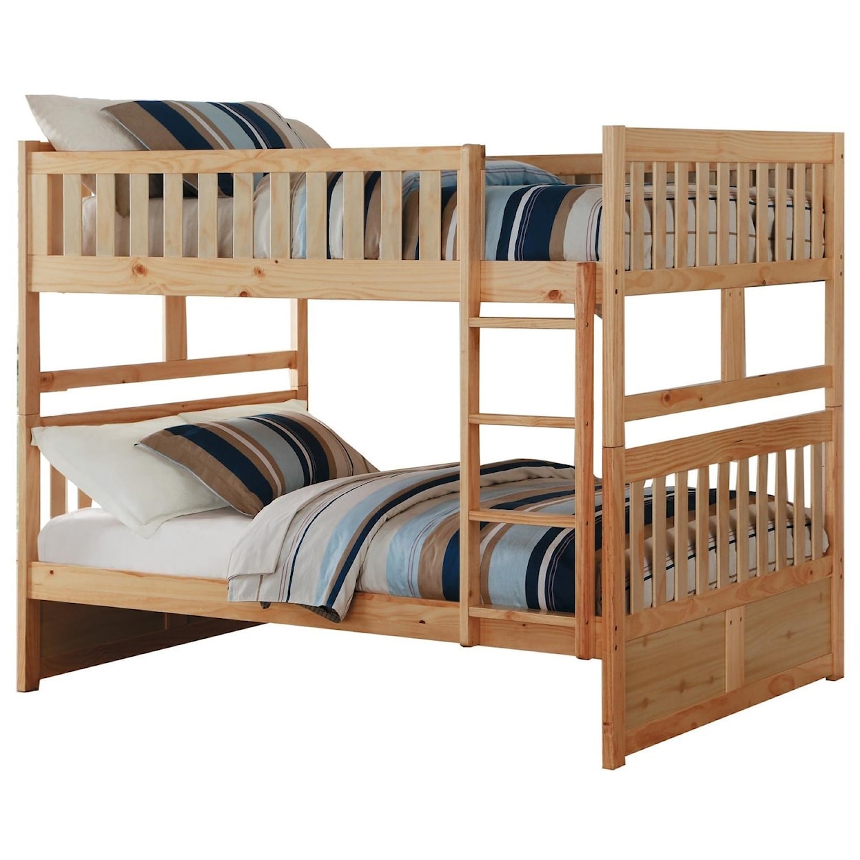 Home Style Natural Full over Full Bunk Bed