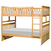 Home Style Natural Full over Full Bunk Bed