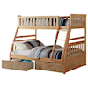 Homelegance Bartly Twin Over Full Storage Bunk Bed