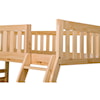 Home Style Natural Twin over Full Bunk Bed