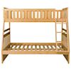 Home Style Natural Twin over Full Bunk Bed