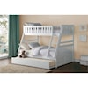 Homelegance Rowe Twin Over Full Trundle Bunk Bed