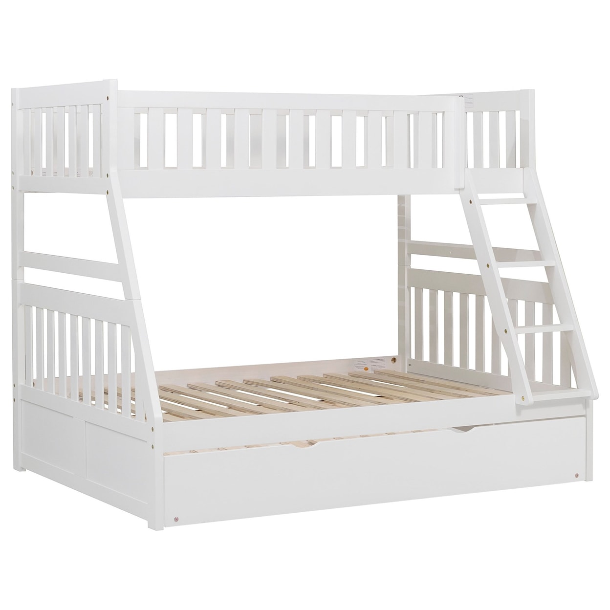 Homelegance Furniture Discovery Twin Over Full Trundle Bunk Bed