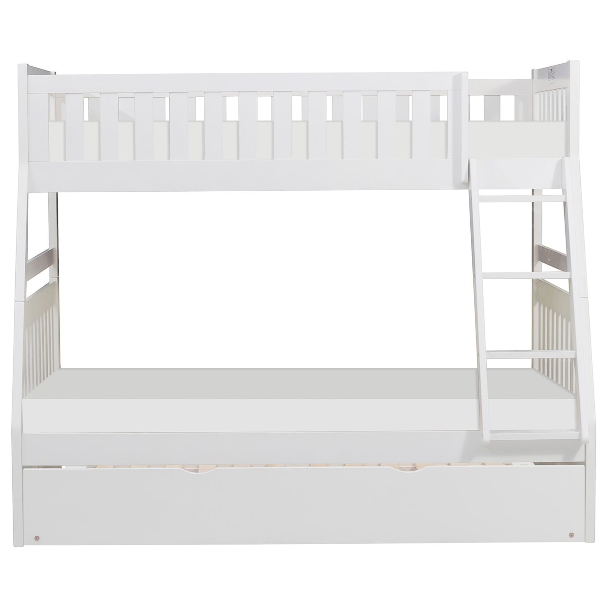 Homelegance Rowe Twin Over Full Trundle Bunk Bed