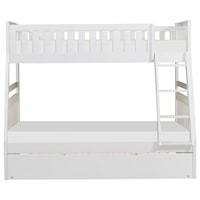 Casual Twin Over Full Bunk Bed with Trundle