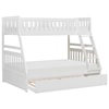 Homelegance Rowe Twin Over Full Trundle Bunk Bed