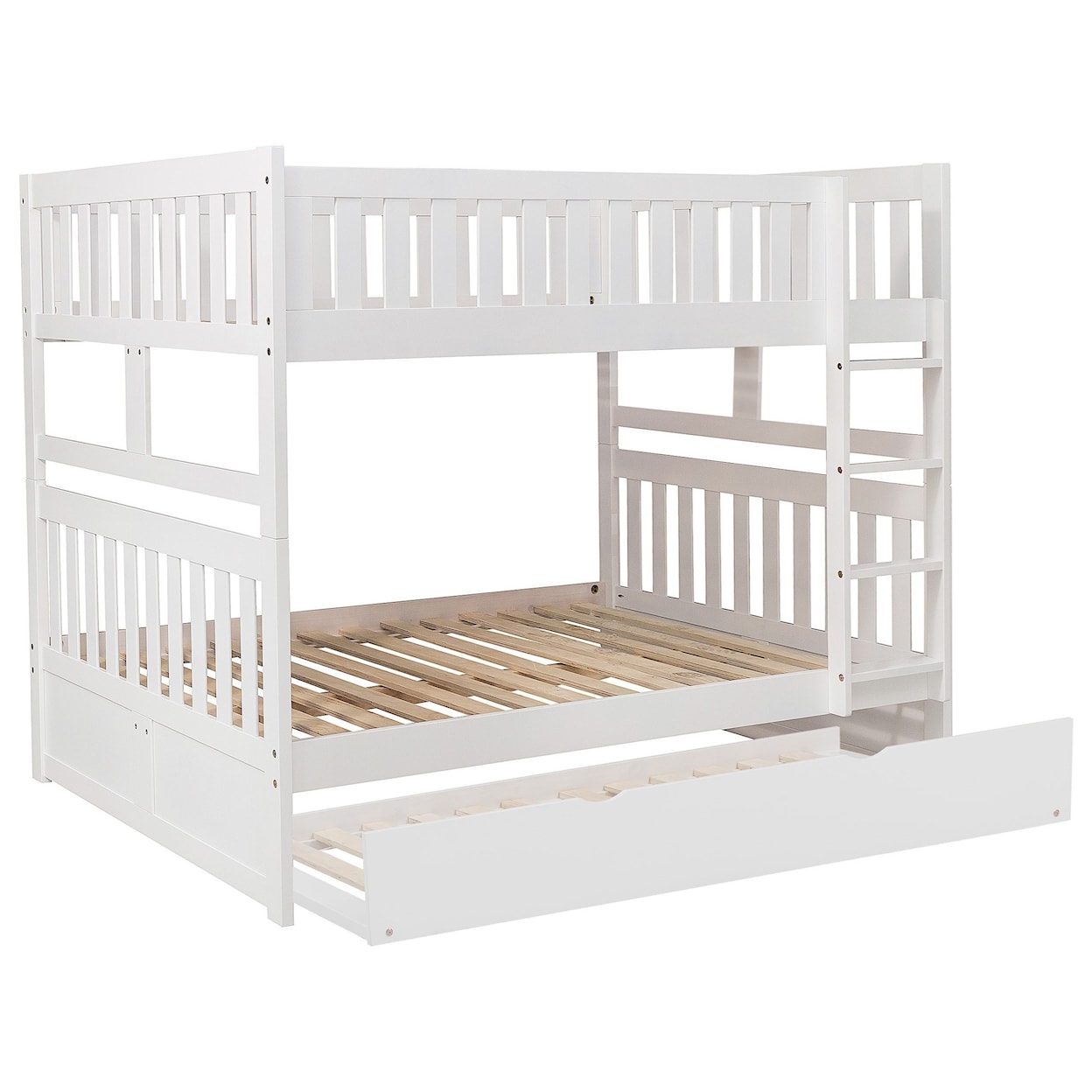 Homelegance Rowe Full Over Full Trundle Bunk Bed