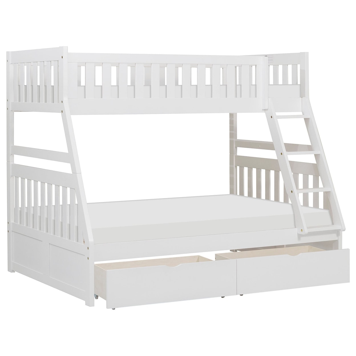 Homelegance Furniture Discovery Twin Over Full Storage Bunk Bed