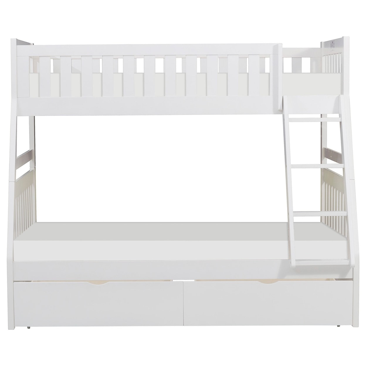 Homelegance Furniture Discovery Twin Over Full Storage Bunk Bed