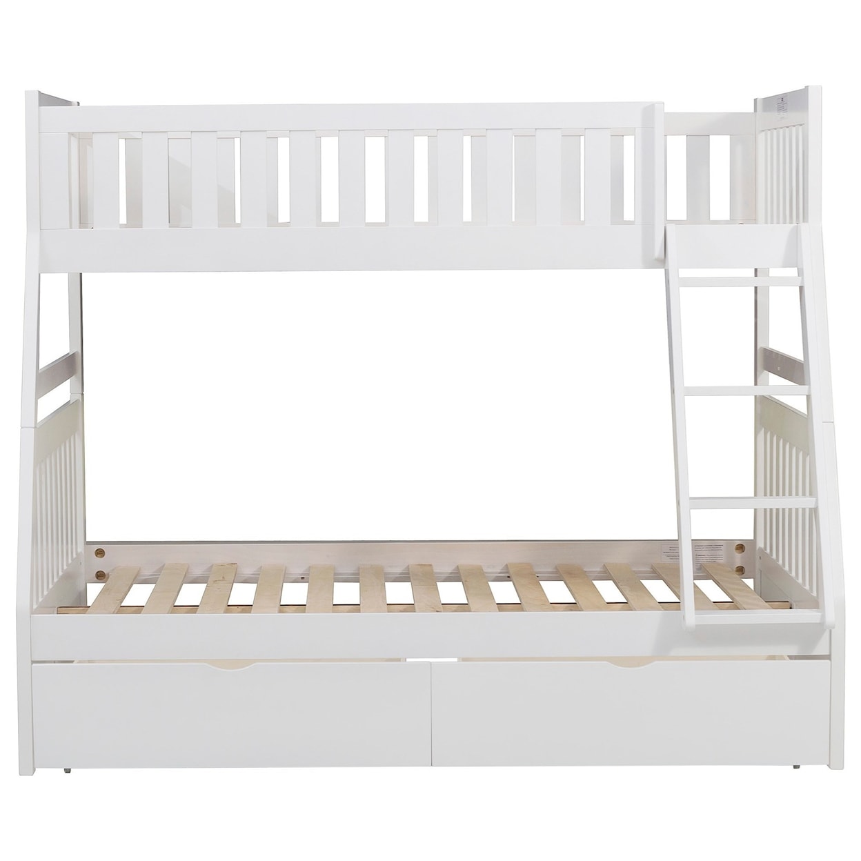 Homelegance Rowe Twin Over Full Storage Bunk Bed