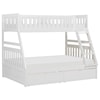 Homelegance Rowe Twin Over Full Storage Bunk Bed
